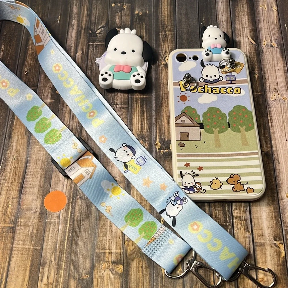 5for$10 Kawaii Sanrio Characters Pochacco iPhone 8 Phone With Accessories NWT